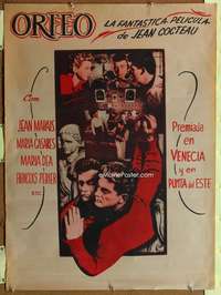 h121 ORPHEE Mexican movie poster '49 Jean Cocteau, Jean Marais