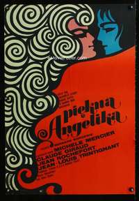 h369 ANGELIQUE: THE ROAD TO VERSAILLES Polish 23x32 movie poster '68 cool Wiktor Gorka art!