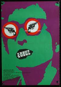 h386 CROOK Polish 23x33 movie poster '70 Lelouch, Eryk Lipinski art!