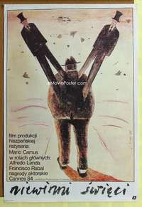h348 HOLY INNOCENTS Polish movie poster '85 cool J. Nieto artwork!