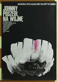 h415 JOHNNY GOT HIS GUN Polish 23x33 movie poster '71 Dabrowski art!