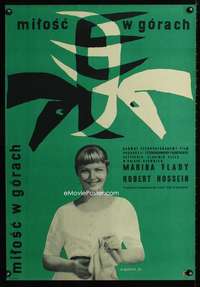 h430 LIBERTE SURVEILLEE Polish 23x33 movie poster '59 Vlady, Gorka art