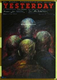 h367 YESTERDAY Polish movie poster '85 great A. Pagowski artwork!