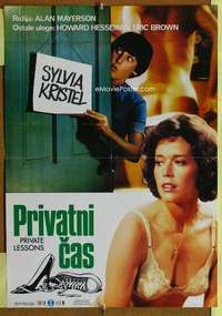 h272 PRIVATE LESSONS Yugoslavian movie poster '81 sexy Sylvia Kristel