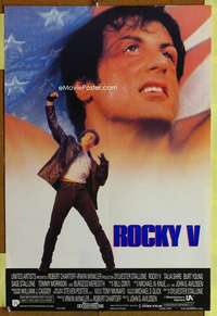 h273 ROCKY V Yugoslavian movie poster '90 Sylvester Stallone, boxing!