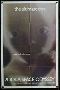 m052 2001 A SPACE ODYSSEY style D one-sheet movie poster 1970 Kubrick