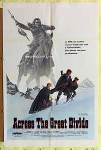 m069 ACROSS THE GREAT DIVIDE one-sheet movie poster '77 McQuarrie art!