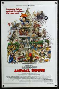 m087 ANIMAL HOUSE style B one-sheet movie poster '78 John Belushi, Landis