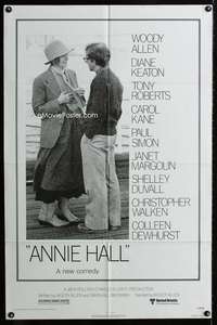 m089 ANNIE HALL one-sheet movie poster '77 Woody Allen, A new comedy!