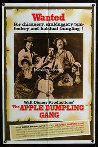 m095 APPLE DUMPLING GANG one-sheet movie poster '75 Disney, Don Knotts