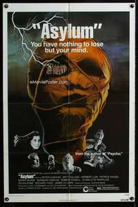m098 ASYLUM one-sheet movie poster '72 Peter Cushing, Britt Ekland, Bloch