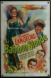 m103 BAMBOO BLONDE one-sheet movie poster '46 sexy Frances Langford in WWII
