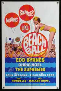 m114 BEACH BALL one-sheet movie poster '65 Edd Byrnes, Noel, Supremes