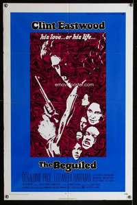 m127 BEGUILED one-sheet movie poster '71 Clint Eastwood, Geraldine Page