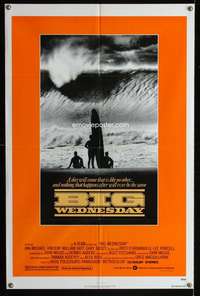 m139 BIG WEDNESDAY one-sheet movie poster '78 classic surfing movie!