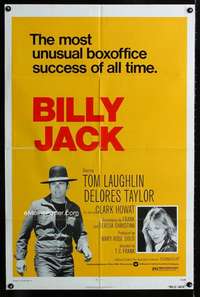 m140 BILLY JACK one-sheet movie poster R73 Tom Laughlin, Delores Taylor