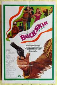 m157 BUCKSKIN one-sheet movie poster '68 Barry Sullivan, Joan Caulfield