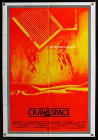m161 CRAWLSPACE one-sheet movie poster '86 Klaus Kinski, voyeur horror!