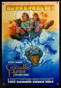 m163 CROCODILE HUNTER COLLISION COURSE DS advance one-sheet movie poster '02