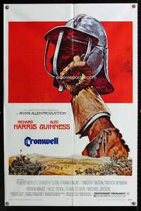 m164 CROMWELL one-sheet movie poster '70 cool Brian Bysouth artwork!