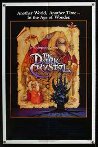 m175 DARK CRYSTAL one-sheet movie poster '82 Henson, Frank Oz, Amsel art!