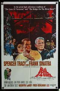 m188 DEVIL AT 4 O'CLOCK one-sheet movie poster '61 Spencer Tracy, Sinatra