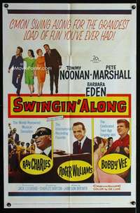 m192 DOUBLE TROUBLE one-sheet movie poster R62 Swingin' Along!