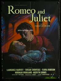 m033 ROMEO & JULIET English one-sheet movie poster '55 Laurence Harvey