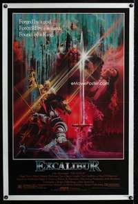 m203 EXCALIBUR one-sheet movie poster '81 John Boorman, Bob Peak artwork!