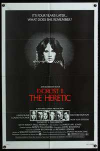 m205 EXORCIST 2: THE HERETIC one-sheet movie poster '77 Linda Blair