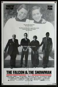 m209 FALCON & THE SNOWMAN one-sheet movie poster '85 Sean Penn, Hutton