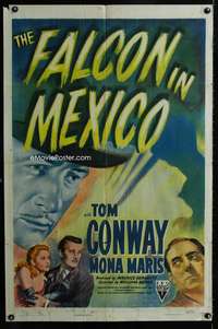 m210 FALCON IN MEXICO one-sheet movie poster '44 Tom Conway, film noir!