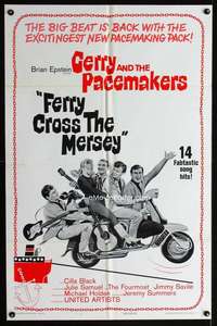 m239 FERRY CROSS THE MERSEY one-sheet movie poster '65 rock & roll!