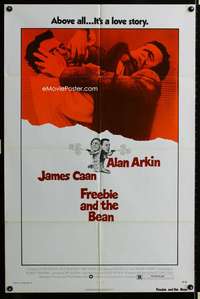 m257 FREEBIE & THE BEAN one-sheet movie poster '74 James Caan, Alan Arkin