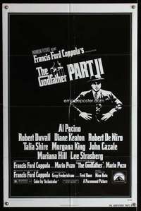 m261 GODFATHER 2 one-sheet movie poster '74 De Niro, Coppola, Al Pacino