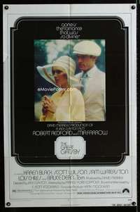 m266 GREAT GATSBY one-sheet movie poster '74 Robert Redford, Mia Farrow