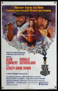 m268 GREAT TRAIN ROBBERY one-sheet movie poster '79 Connery, Sutherland