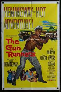 m270 GUN RUNNERS one-sheet movie poster '58 Audie Murphy, Don Siegel