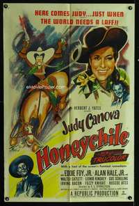 m290 HONEYCHILE one-sheet movie poster '51 Judy Canova, Alan Hale Jr