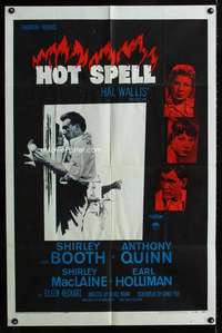 m297 HOT SPELL one-sheet movie poster '58 Shirley Booth, Anthony Quinn