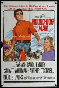 m300 HOUND-DOG MAN one-sheet movie poster '59 Fabian, Carol Lynley