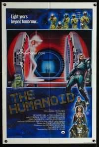 m308 HUMANOID one-sheet movie poster '79 Richard Kiel, Star Wars rip-off!