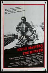 m309 HUNTER one-sheet movie poster '80 bounty hunter Steve McQueen!