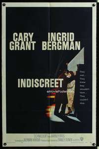 m331 INDISCREET one-sheet movie poster '58 Cary Grant, Ingrid Bergman