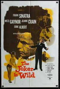 m337 JOKER IS WILD one-sheet movie poster '57 Frank Sinatra, Mitzi Gaynor
