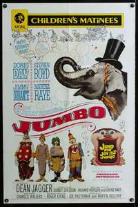 m339 JUMBO one-sheet movie poster R70 Doris Day, Jimmy Durante, circus!