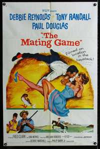 m387 MATING GAME one-sheet movie poster '59 Debbie Reynolds, Tony Randall
