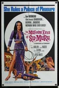 m400 MILLION EYES OF SU-MURU one-sheet movie poster '67 sexy Shirley Eaton!