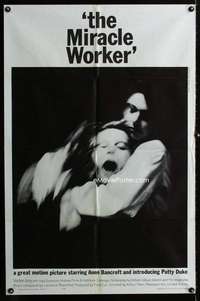 m402 MIRACLE WORKER one-sheet movie poster '62 Anne Bancroft, Patty Duke