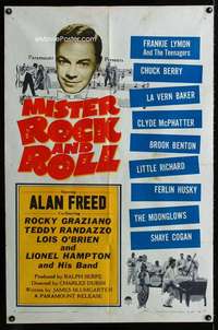 m404 MISTER ROCK & ROLL one-sheet movie poster '57 Freed, Little Richard